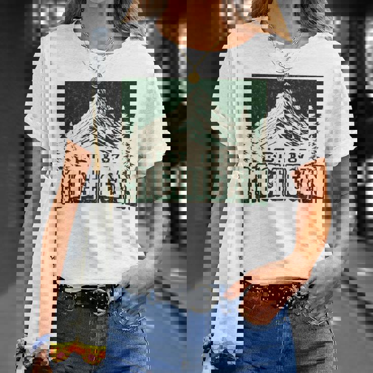 ミシガン 長袖tシャツ Tシャツ 彼女への贈り物