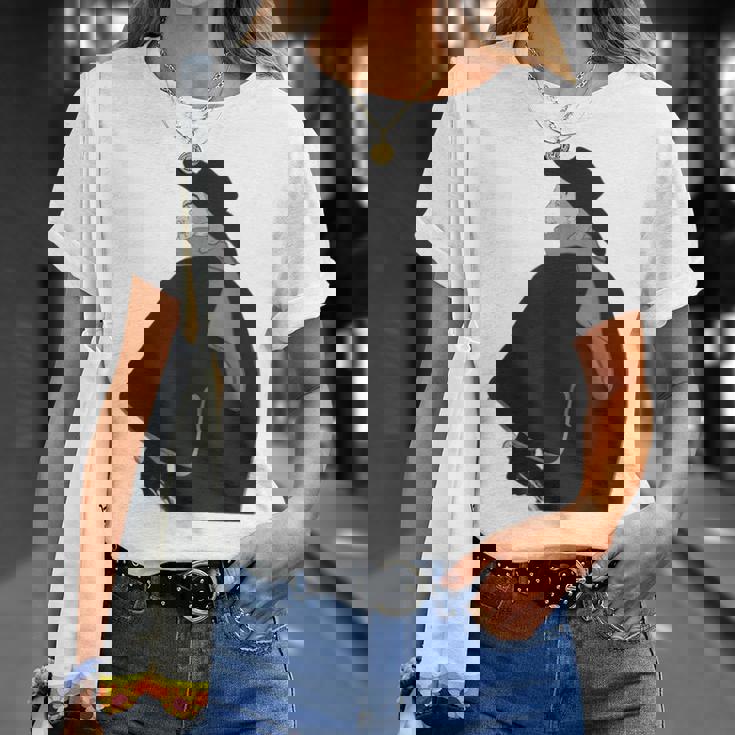 ミステリアスなクロークドクラシック紳士ヴィンテージノワールスタイル Tシャツ 彼女への贈り物