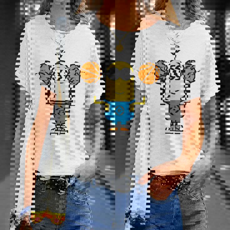 ミニオン Basket Ball Kevindouble Ball Tシャツ 彼女への贈り物