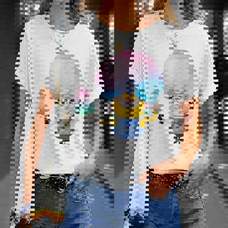 ミニオン Water Colorcotton Candytuart Tシャツ 彼女への贈り物