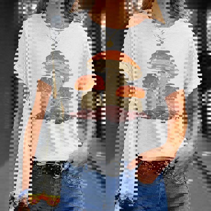 モレル茸 長袖tシャツ Tシャツ 彼女への贈り物