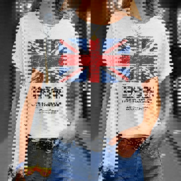 ユニオンジャック 英国の国旗 グレートブリテン ロンドン Union Jack Tシャツ 彼女への贈り物