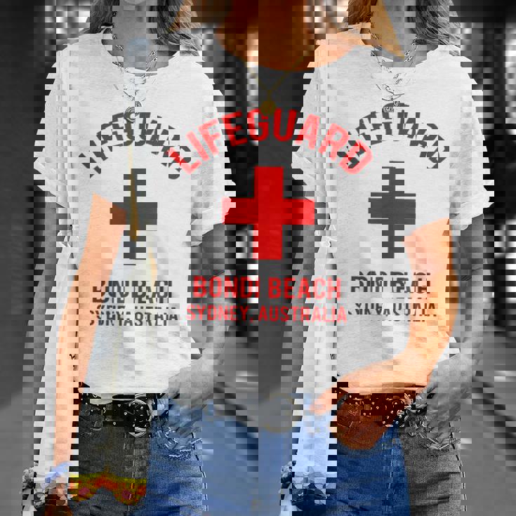 ライフガード ボンダイビーチ、シドニー、オーストラリア Tシャツ 彼女への贈り物