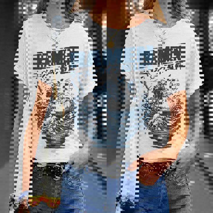 ラーメンは人生、マンガアニメオタクジャパンかわいいラーメン Tシャツ 彼女への贈り物