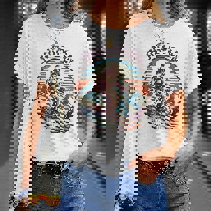 レトロ ヴィンテージ ブライトン ユタ スキー リゾート ウィンタースキー 長袖tシャツ Tシャツ 彼女への贈り物