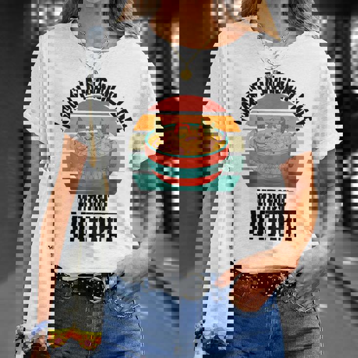 レトロでかわいいヴァタパ ワタパなしでは人生は想像できない。 Tシャツ 彼女への贈り物