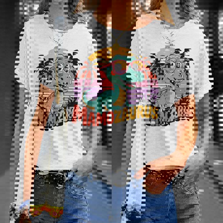 レトロマモザウルス恐竜ギフト ポーランドのお母さん Trexポーランド Tシャツ 彼女への贈り物