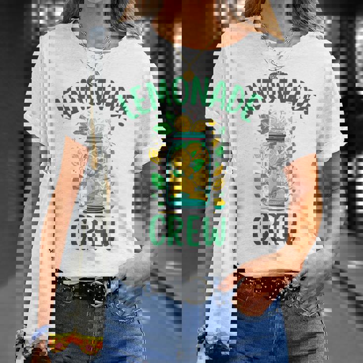 レモネードスタンドシャツ クルーとボス レモンジュース サマーイエロー Tシャツ 彼女への贈り物