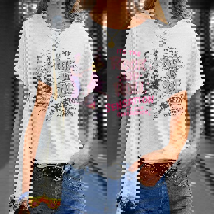 ロックンロール レトロ 50年代 ロカビリー ビンテージスタイル 1950年代 Tシャツ 彼女への贈り物