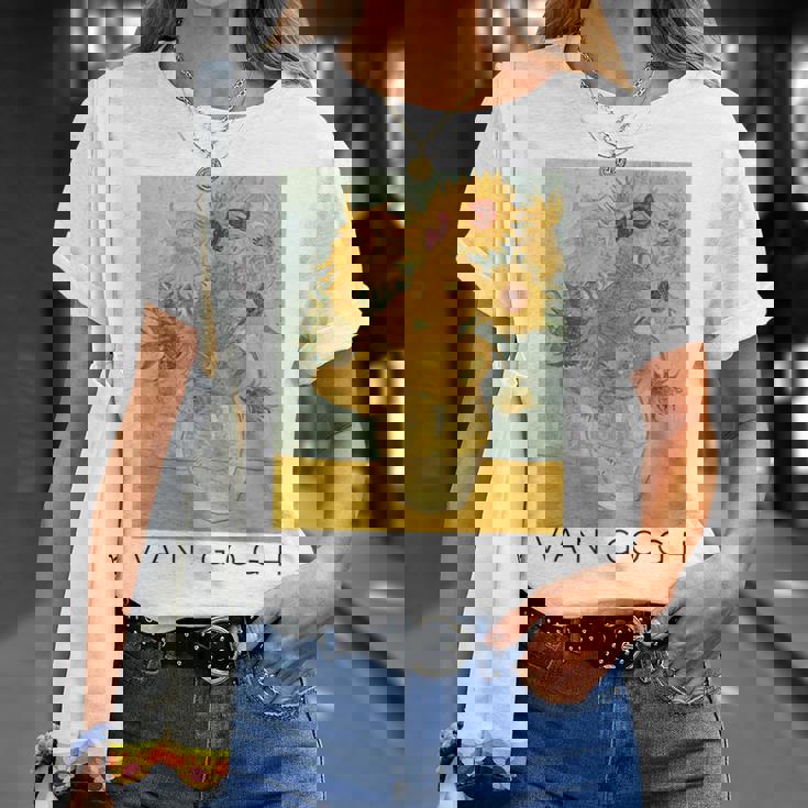 ヴァン・ゴッホ ひまわり アートギフト ヴィンセント・ヴァン・ゴッホ Tシャツ 彼女への贈り物