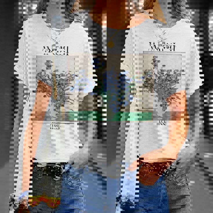 ヴァン・ゴッホ アイリス 印象派 アート絵画 ヴィンセント・ヴァン・ゴッホ Tシャツ 彼女への贈り物