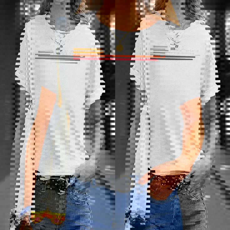 ヴィンテージ 1980年代グラフィックスタイル Town 'N' Country Florida 長袖tシャツ Tシャツ 彼女への贈り物