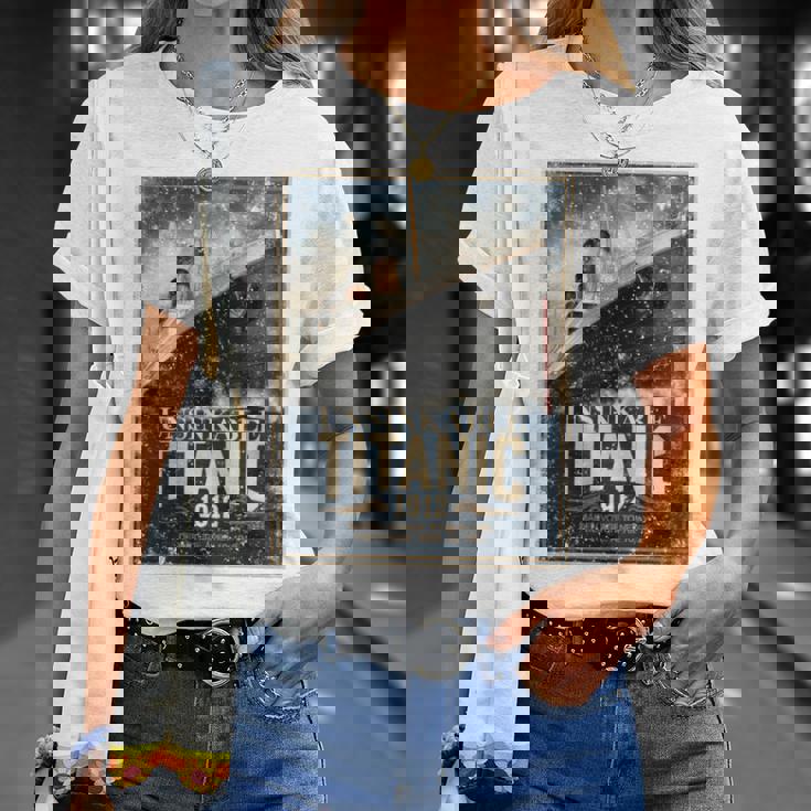 ヴィンテージ Rms タイタニック 1912 クルーズ歴史ポスター 記念品 長袖tシャツ Tシャツ 彼女への贈り物