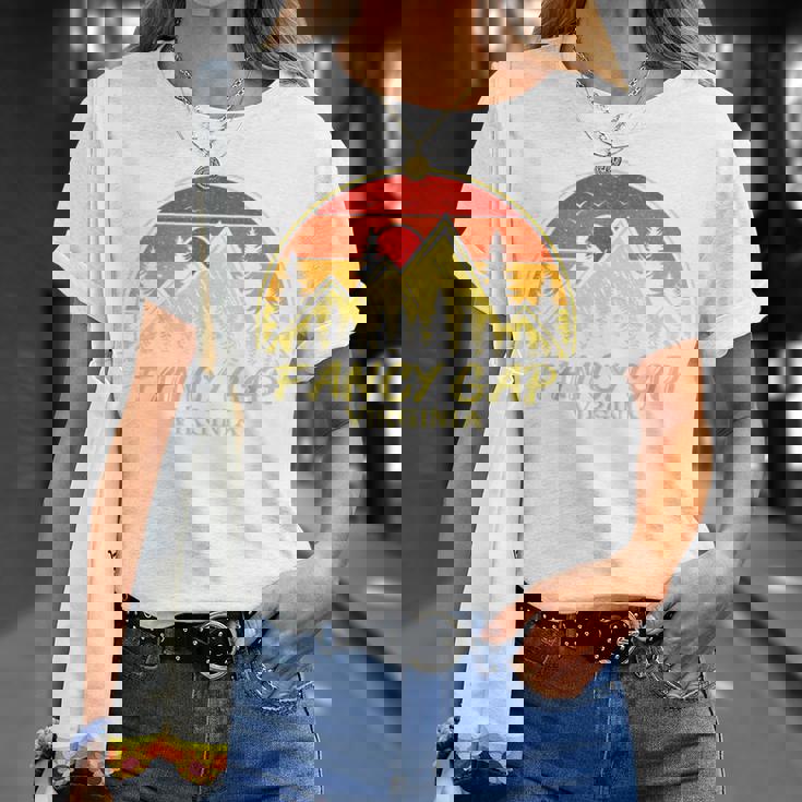 ヴィンテージ ファンシー ギャップ バージニアa 山 ハイキング お土産 Tシャツ 彼女への贈り物
