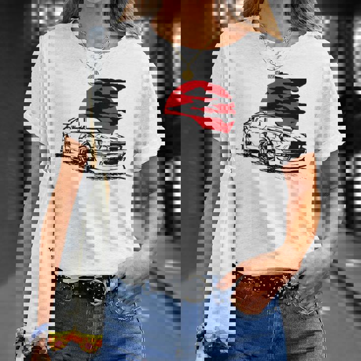 ヴィンテージジャパニーズクラシックカー、レーシングモータースポーツ Tシャツ 彼女への贈り物