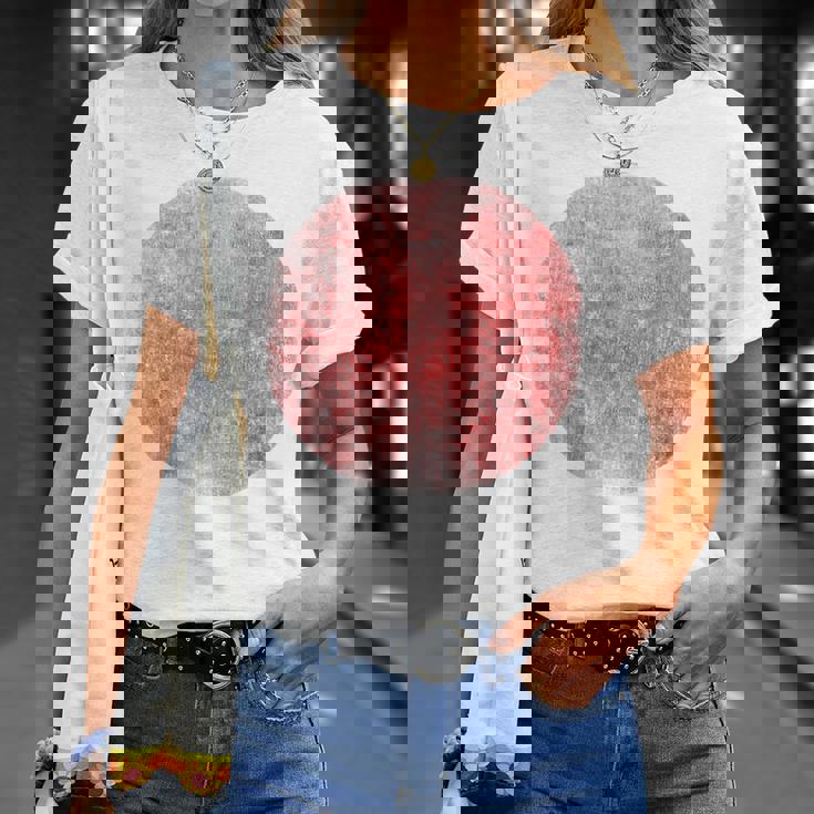 ヴィンテージ日本の日本国旗 Tシャツ 彼女への贈り物