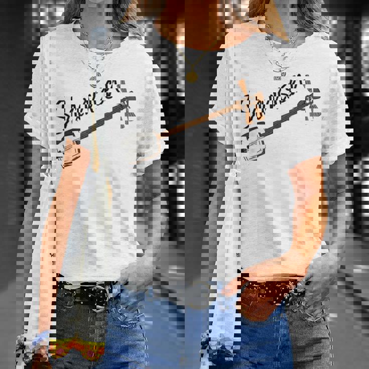 三味線奏者 音楽教師 ミュージシャン Tシャツ 彼女への贈り物