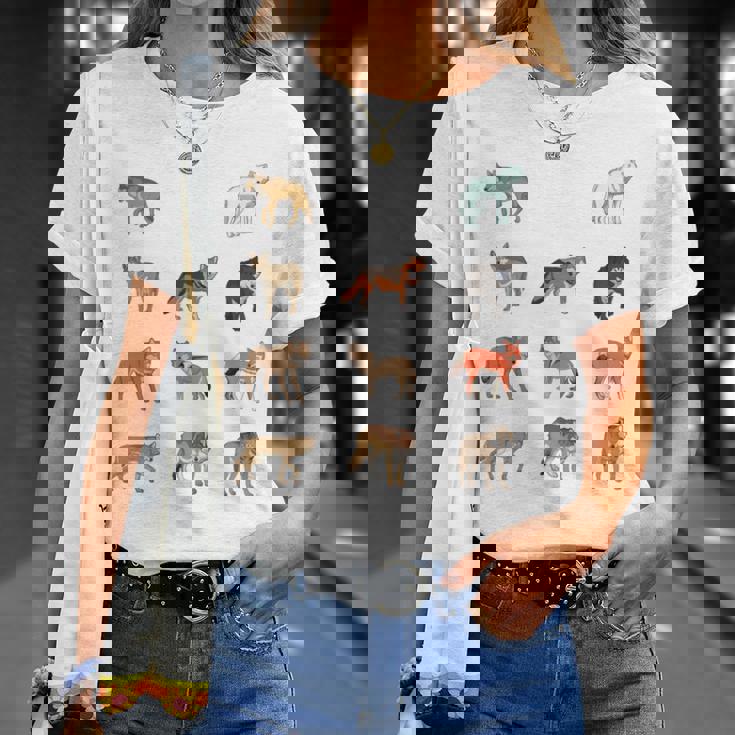 世界のオオカミ 長袖tシャツ Tシャツ 彼女への贈り物