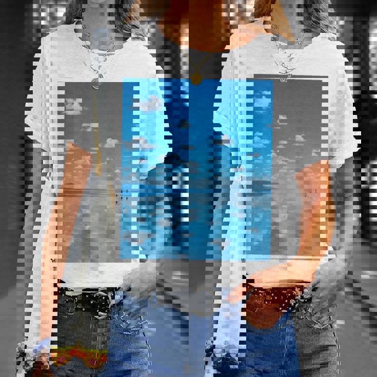 世界一美しい鏡張りの風景 Tシャツ 彼女への贈り物