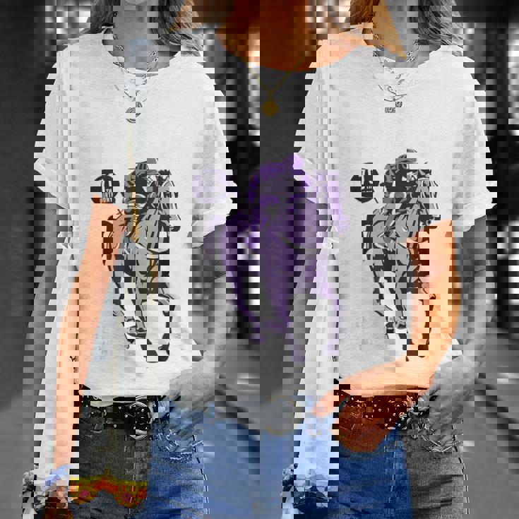 古希祝い 競馬好き うま 馬好き 父 母 男性 女性 70歳お祝い Life's Race Always Chase Tシャツ 彼女への贈り物