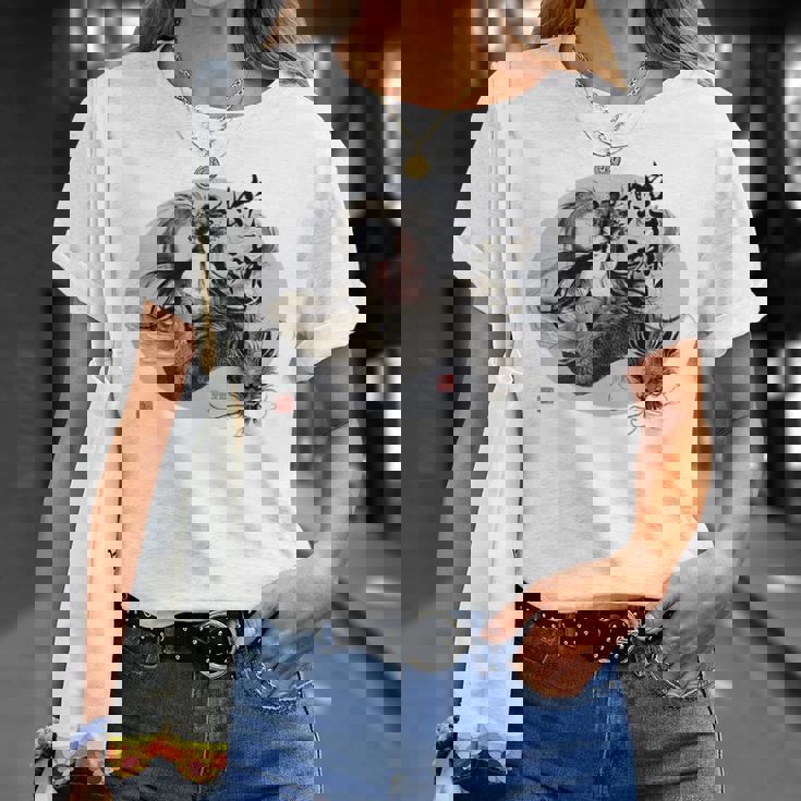 大蛇 美女 巳年 蛇神 イラスト バックプリント Tシャツ 彼女への贈り物