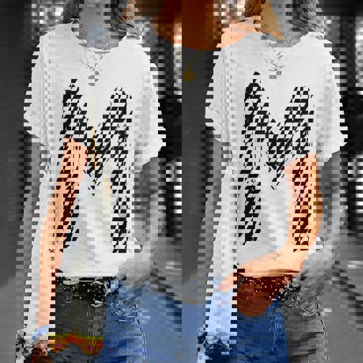 太字 クリエイティブ ゼブラマーカー 文字 M デザイン アニマルシリーズ Tシャツ 彼女への贈り物