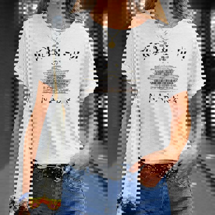 奈良、東大寺、世界遺産、仏教寺院、日本 Tシャツ 彼女への贈り物