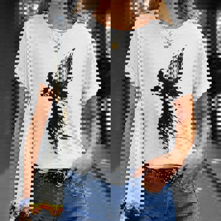 妖精 神話 ホールド カメラ グラフィック ファンタジー ポートレート 妖精 Tシャツ 彼女への贈り物