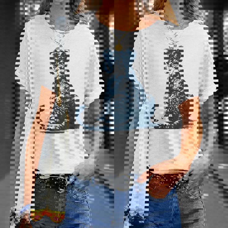 子ライオン – 子ライオンの後姿 Tシャツ 彼女への贈り物