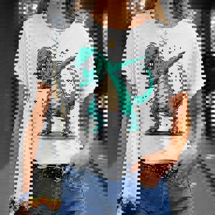 恐竜 ダビングサングラス ダブダンス Tシャツ 彼女への贈り物