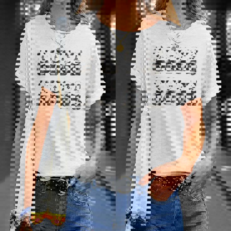 愛らしいパンダ柄かわいい動物デザイン 長袖tシャツ Tシャツ 彼女への贈り物