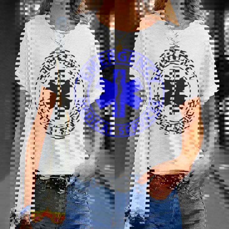 救急医療サービス Emt Ems メンズ レディース 救急救急救急救急救命士 Tシャツ 彼女への贈り物