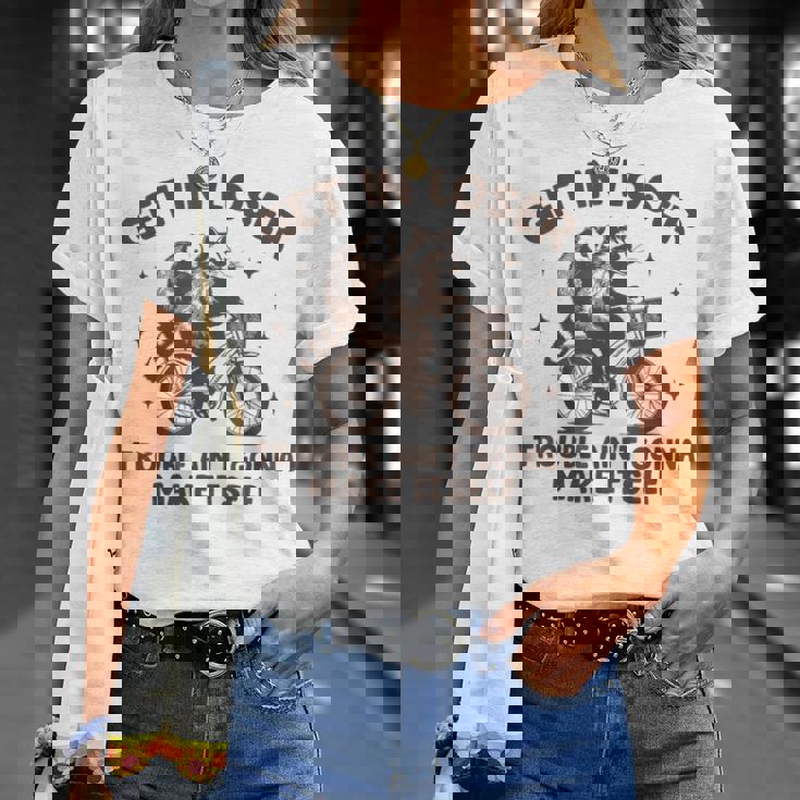 敗者トラブルに巻き込まれてもラクーンポッサムにはならない Tシャツ 彼女への贈り物