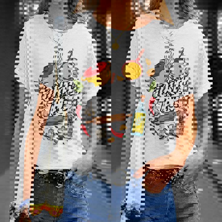 料理の日 宗教料理 シェフ向け 料理 男性 女性 長袖tシャツ Tシャツ 彼女への贈り物