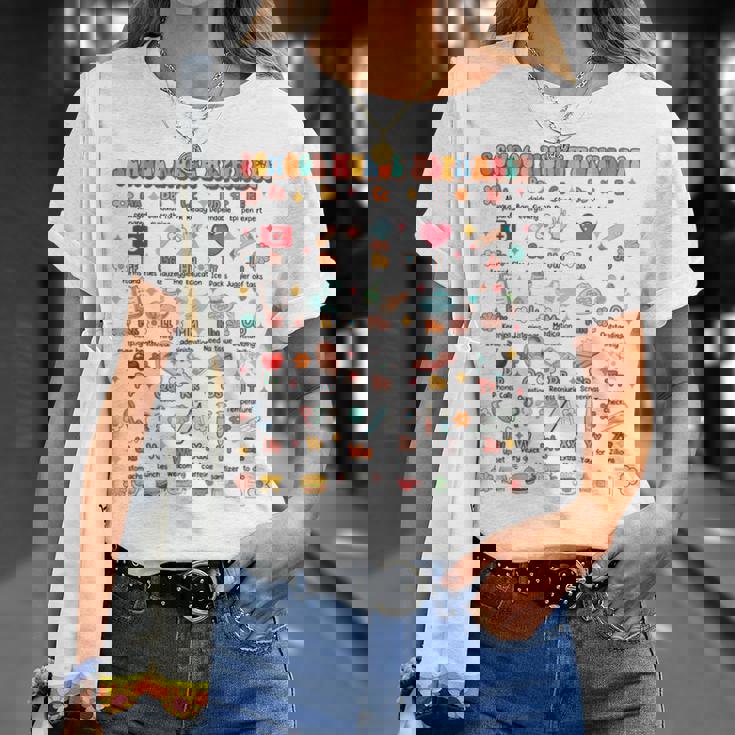 新学期 面白い 学校 看護師 アルファベット 学校 看護師 生活 Tシャツ 彼女への贈り物