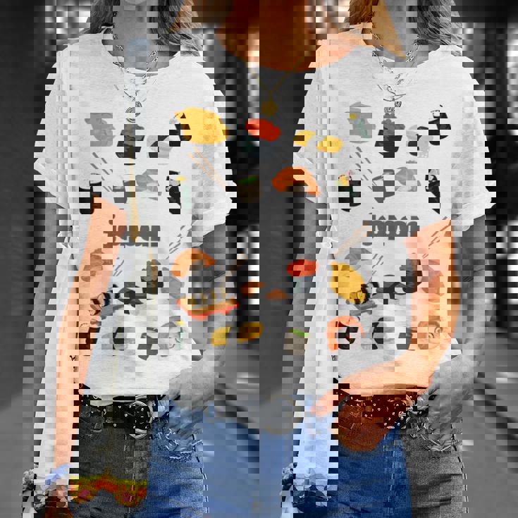 日本 寿司 お土産 Tシャツ 彼女への贈り物