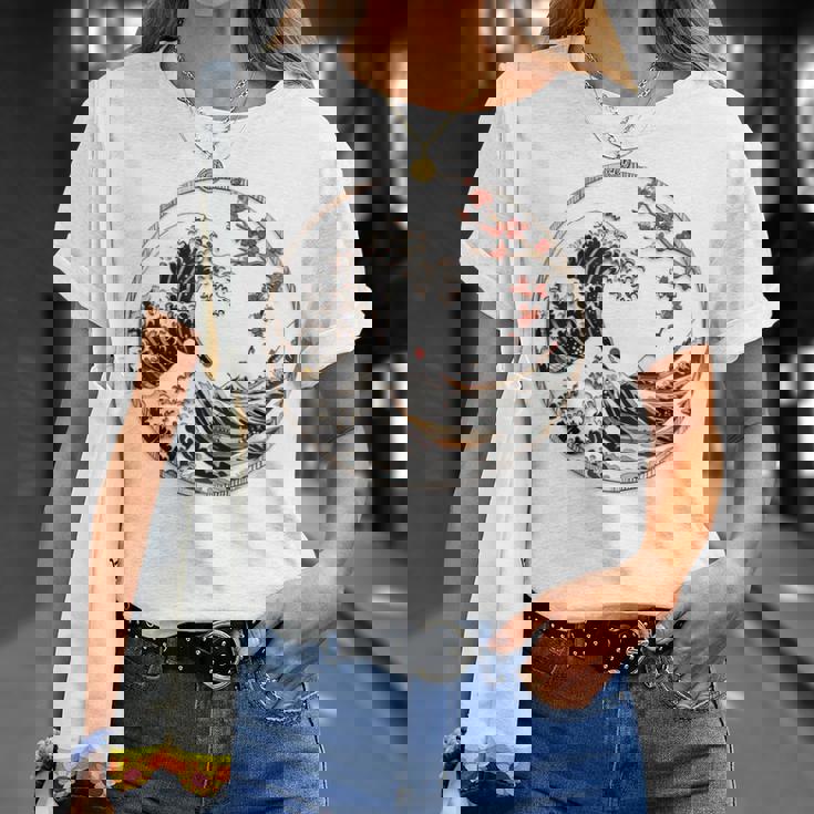 日本 神奈川 波 津波 浮世絵 日本美術 Tシャツ 彼女への贈り物