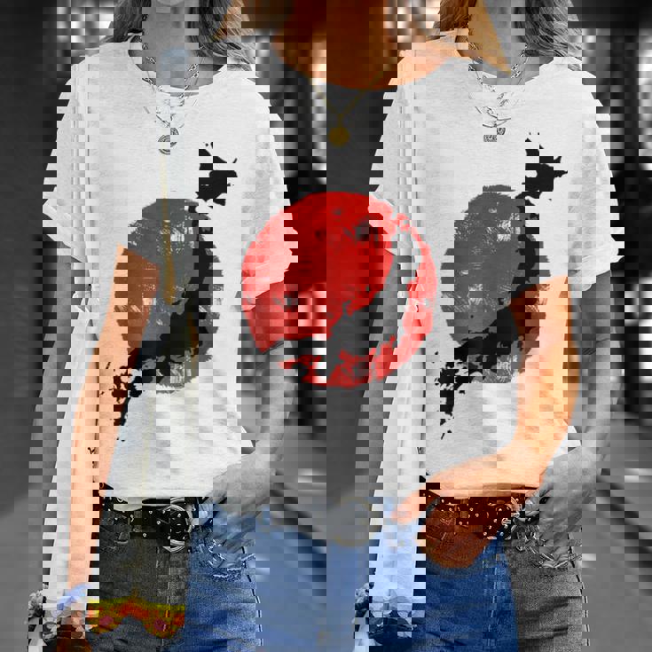 日本 赤 太陽 日本 列島 地図 かっこいい 国旗 スタイル Tシャツ 彼女への贈り物