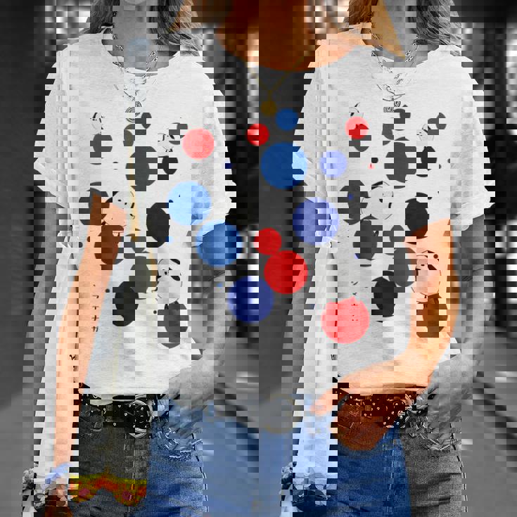 日本の野鳥 シマエナガ 赤 青 ドット 丸 水玉 関西 イベント 家族 お揃い Tシャツ 彼女への贈り物