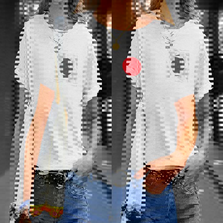 日本代表 ひの丸 日本国旗ポール 裏 Tシャツ 彼女への贈り物