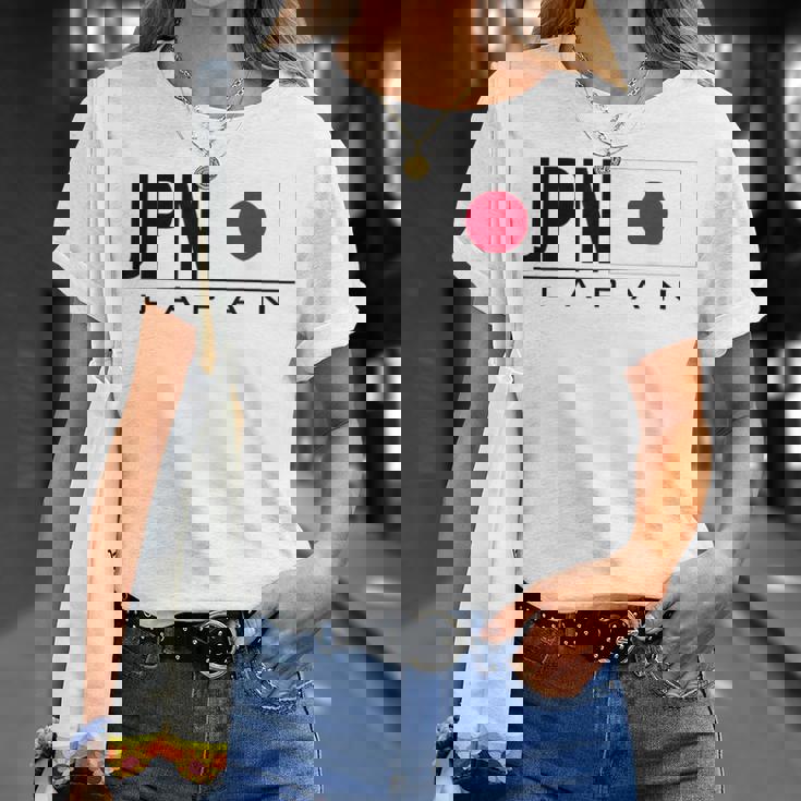 日本国旗 日本の国コード Jpnports Games アスリート Tシャツ 彼女への贈り物