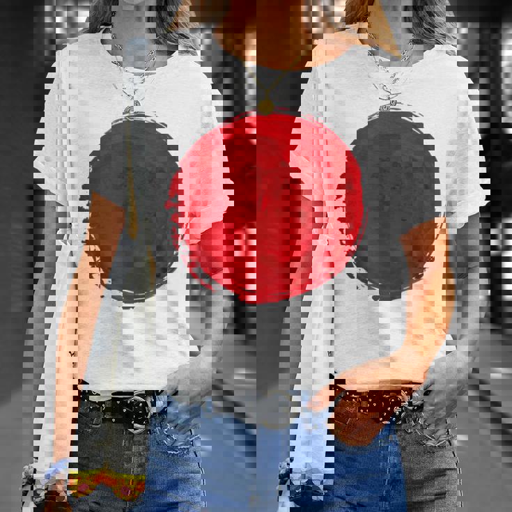 日本国旗 昇る太陽 日照 日の丸 Tシャツ 彼女への贈り物