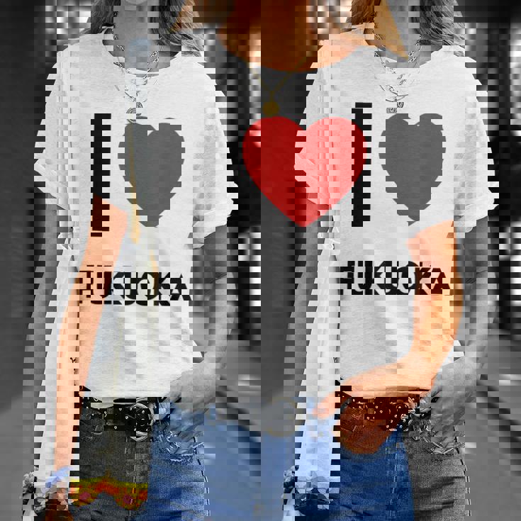 日本福岡大好き Tシャツ 彼女への贈り物