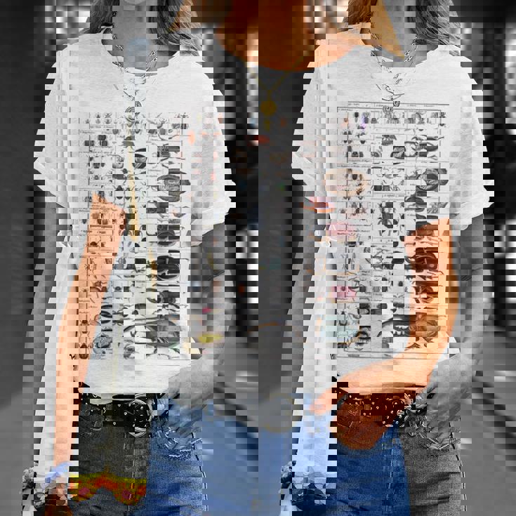 昆虫コレクション種ヴィンテージバグチャート昆虫学 Tシャツ 彼女への贈り物