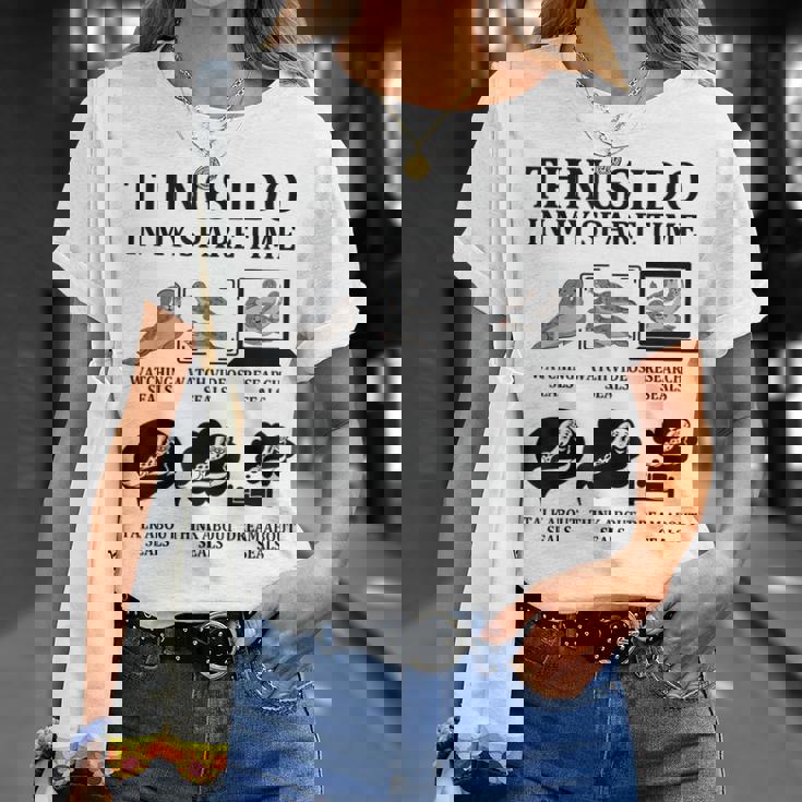 暇つぶし アザラシ 海 シーライフ かわいい 海 動物好き Tシャツ 彼女への贈り物