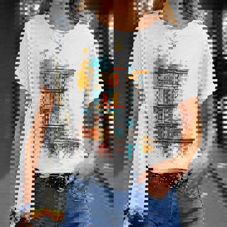 本 抽象的 グラフィック デッサン イラスト 絵画 本 Tシャツ 彼女への贈り物