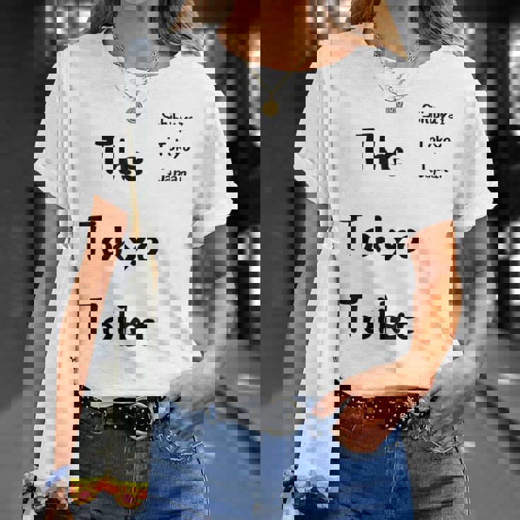 東京トイレ 渋谷 _ 渋谷 東京都 Tシャツ 彼女への贈り物