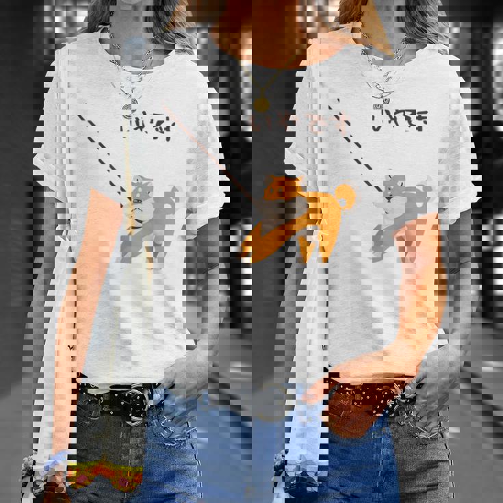 柴犬 犬 嫌です 拒否柴 散歩拒否 帰宅拒否 赤柴 怒柴 怒った犬 かわいい おもしろ Tシャツ 彼女への贈り物