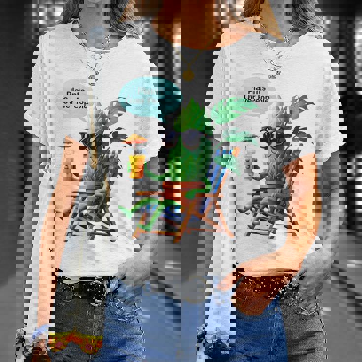 植物より人間 長袖tシャツ Tシャツ 彼女への贈り物