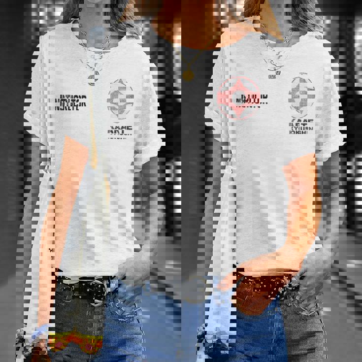 極真空手のシンボル極真会道場稽古 Gokushin Karate Nohinboru Gokushin Kai Tシャツ 彼女への贈り物